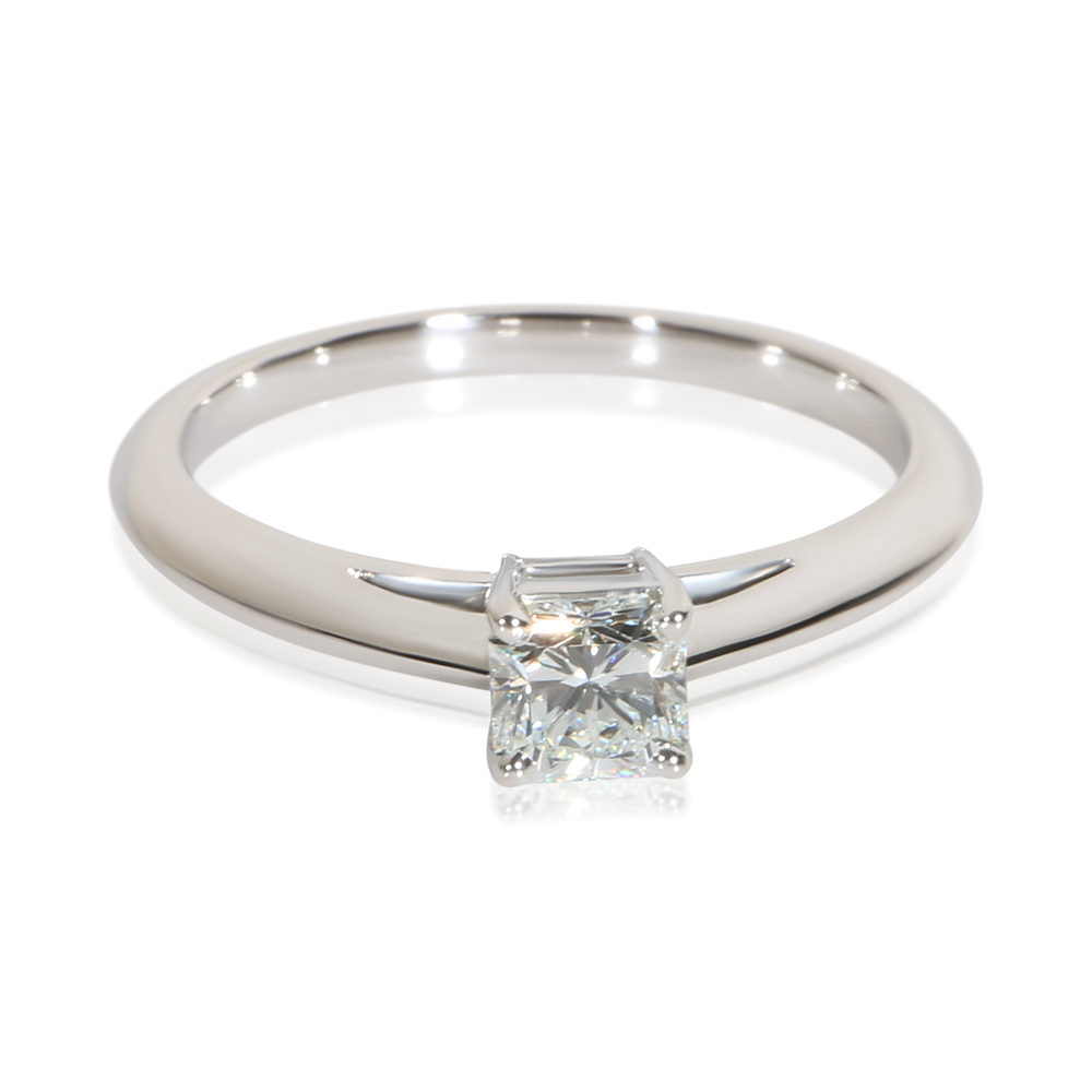 Tiffany & Co. 0.41 ct Cut Cornered Square Mixed Cut Diamond Lucida Engagement Ri